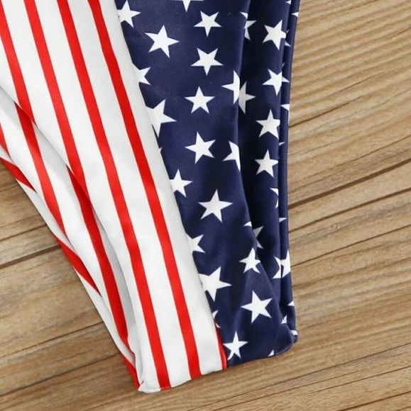 STACY American flag print triangle bikini - Picture 7 of 9